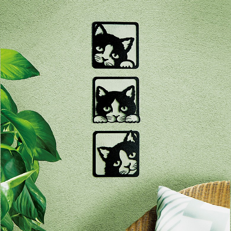 Peeping Cat Wall Art Coopers Of Stortford