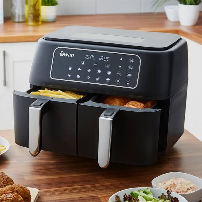 Swan Duo Digital Air Fryer Coopers Of Stortford