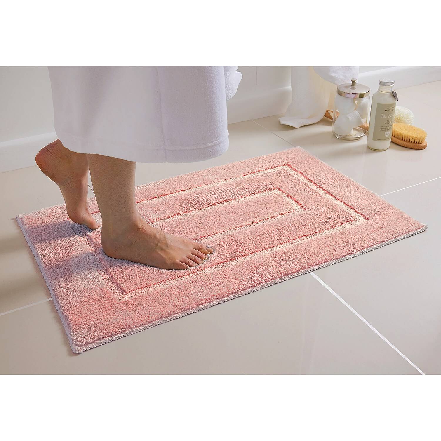 plush bathroom mats