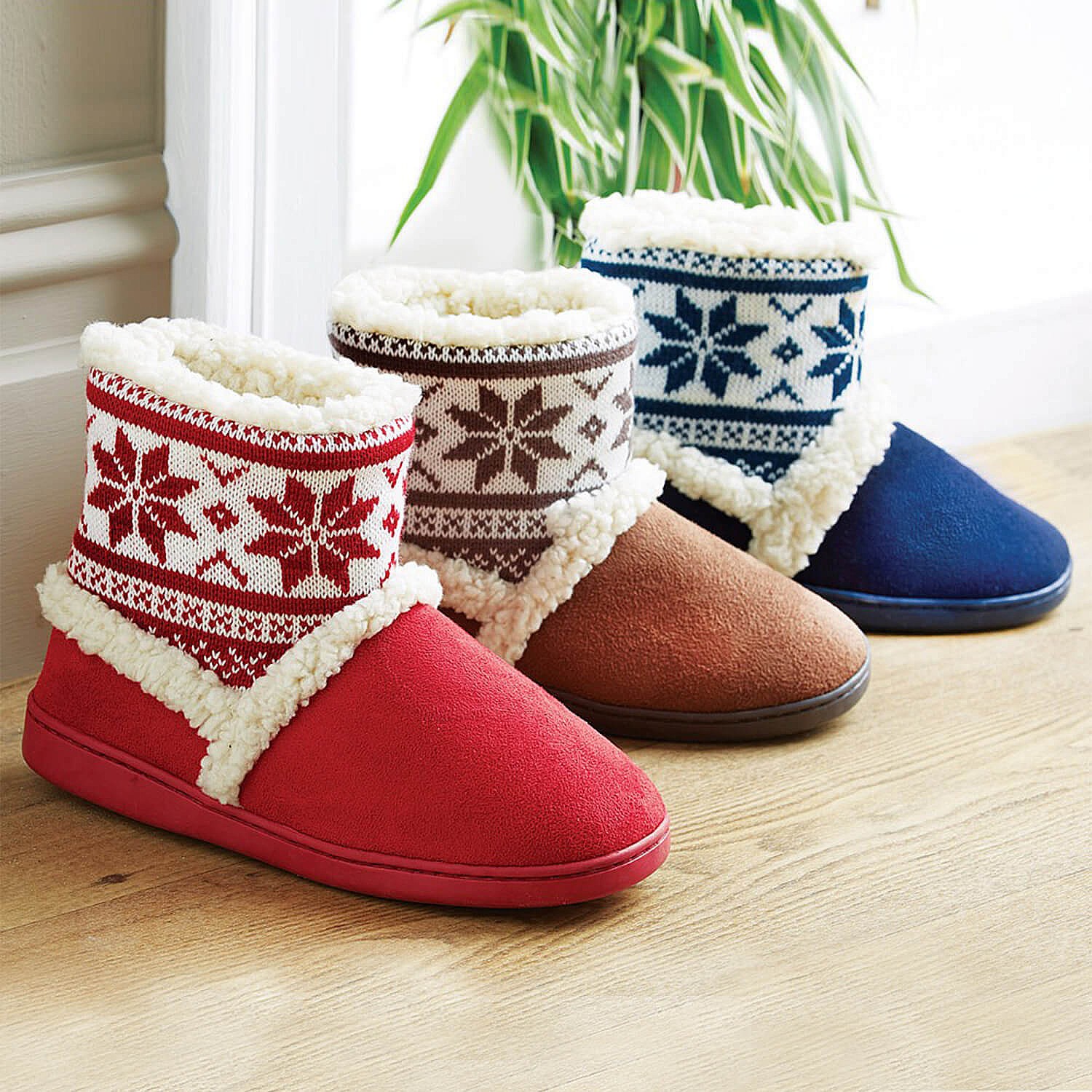 Scandi Slipper Boots - 2 pairs. Indoors 