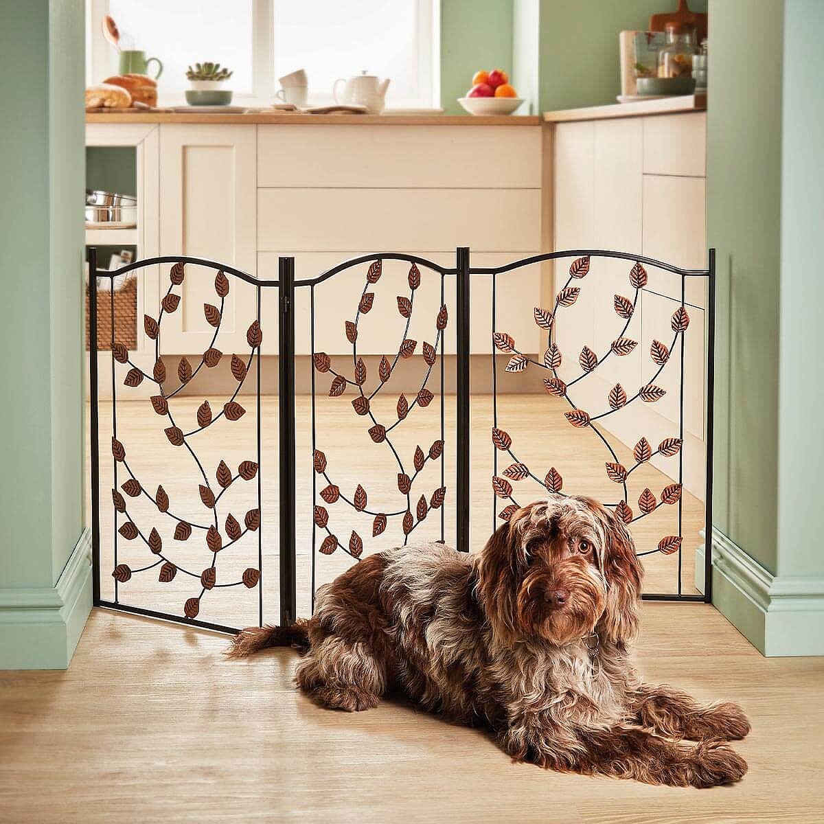 Folding Leaf Design Pet Gate In Stock Now By Coopers