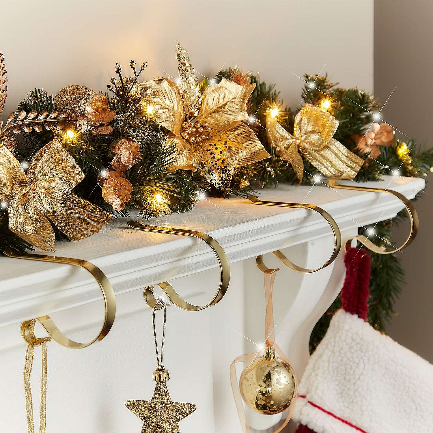 Mantel Clips | Christmas Decorations | Coopers Of Stortford