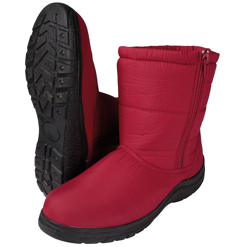 Ladies Red Winter Boots: warm 