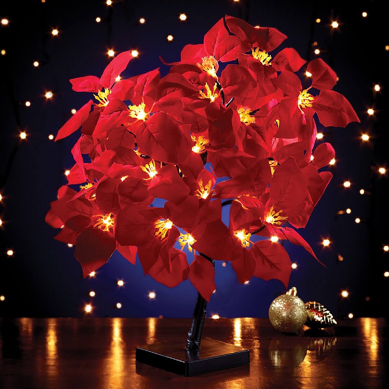 led poinsettia