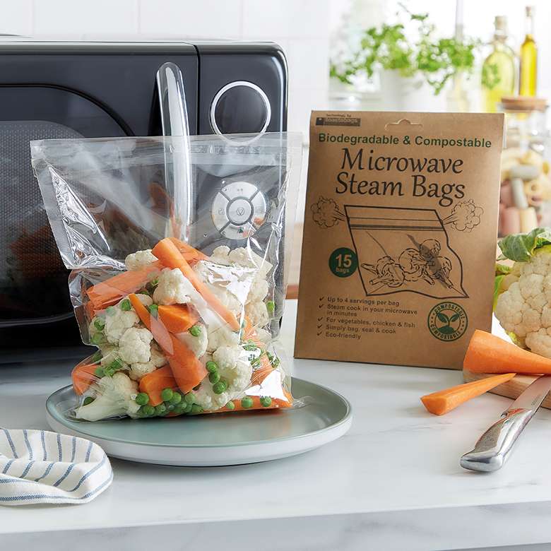 Pack of 15 Compostable Steamer Bags - Buy Any 2 & Save £2