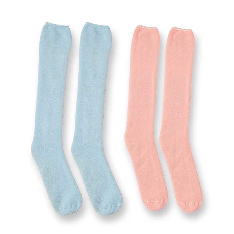 Dusky Pink Long Cotton Socks