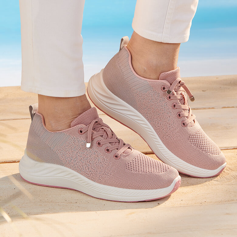 Coral Airflow Trainers with Memory Foam