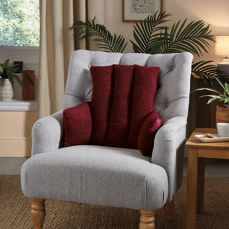 Burgundy Reversible Armchair Cushion Coopers Of Stortford