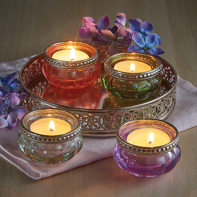 Glass 2024 candle holders (4)