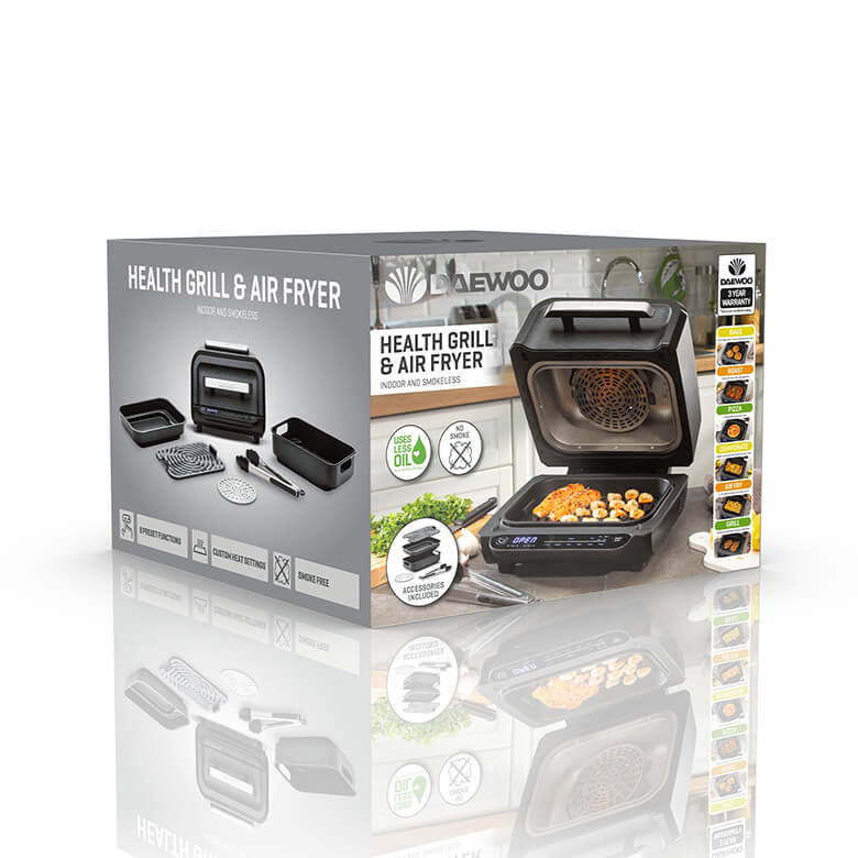 Daewoo 8-in-1 Health Grill and Air Fryer