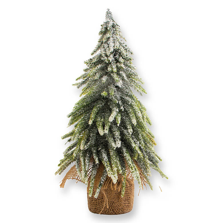 Small christmas tree in hessian sack sale