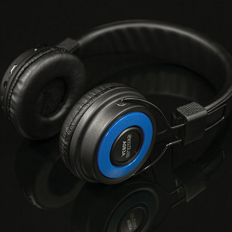 SoundLAB Wireless Bluetooth 5.0 On Ear Headphones Blue Coopers