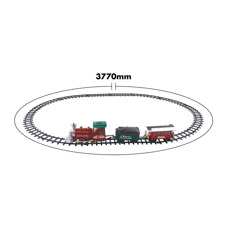 Battery Operated Musical Christmas Train Set Ornament 377cm Track Coopers Of Stortford