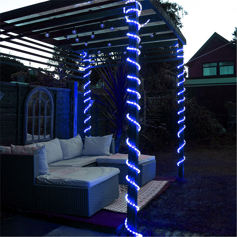 Blue deals rope light