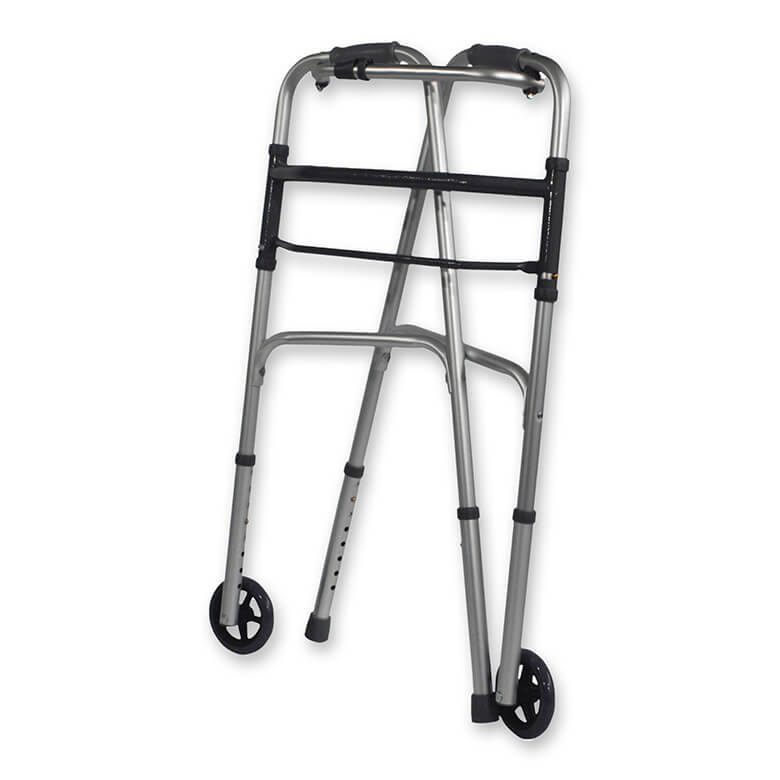 Folding Walking Frame With Wheels