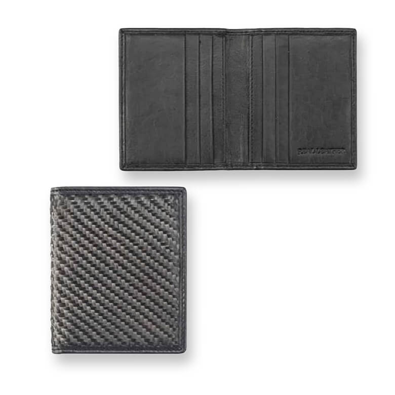 RFID Leather Wallet With 6 CC - Black