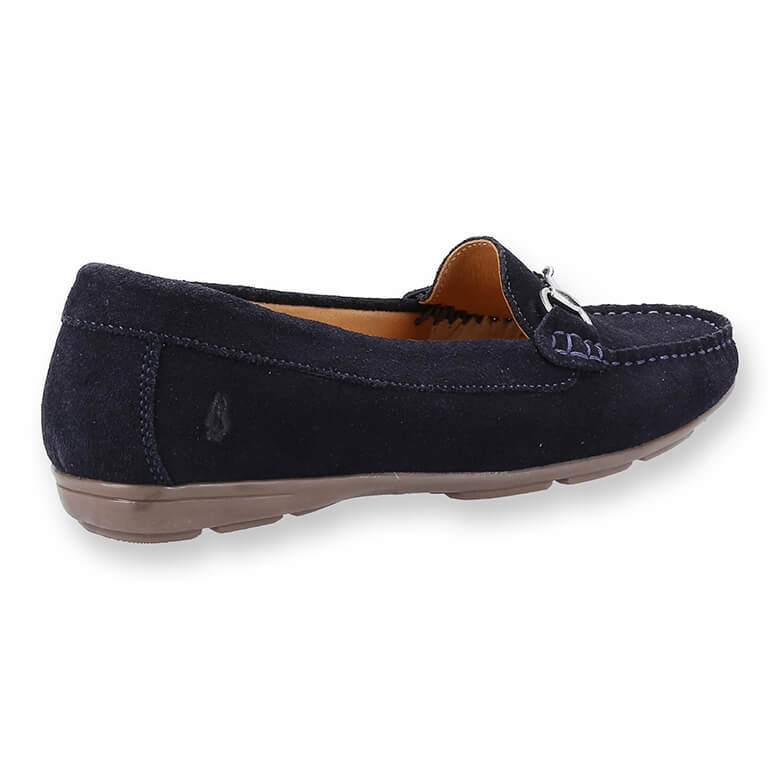 Ladies navy 2024 suede loafers