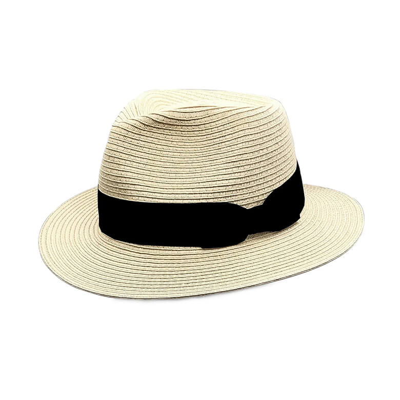 Trent Packable Panama Hat Black Band