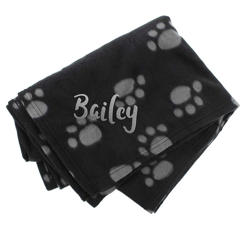 Paw print fleece outlet throw