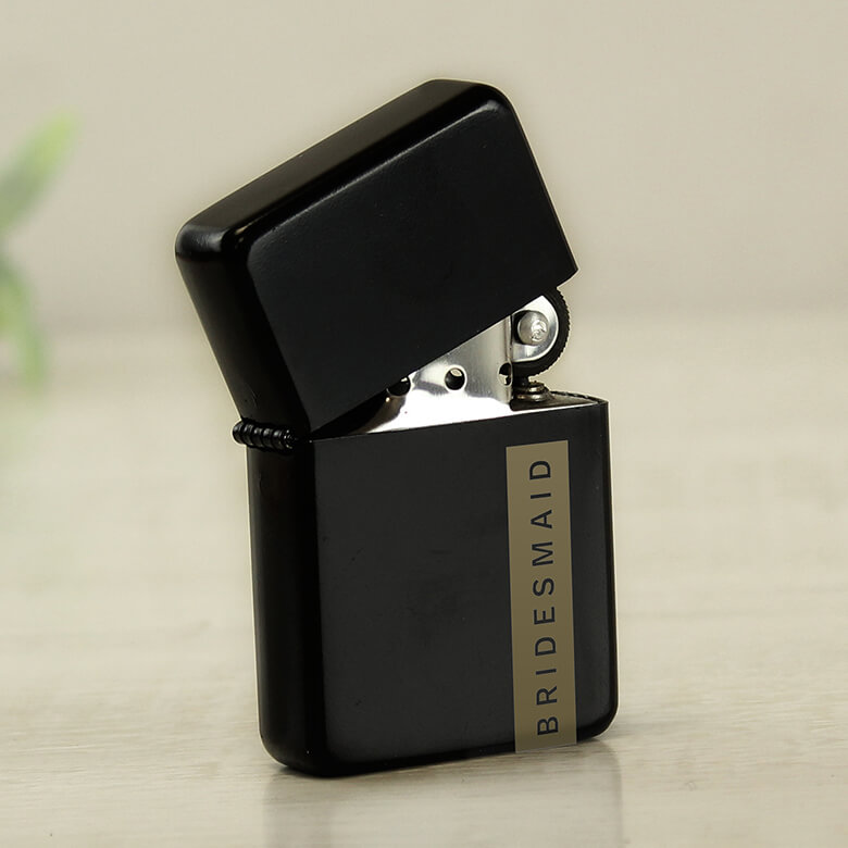 Personalised Black Lighter Name Only