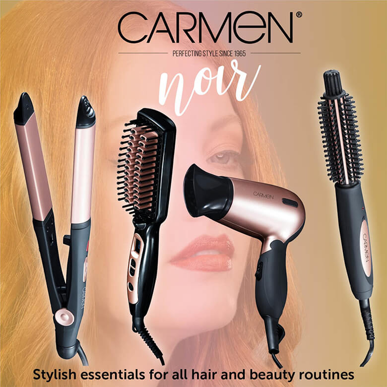 Carmen heated outlet hair straightening brush