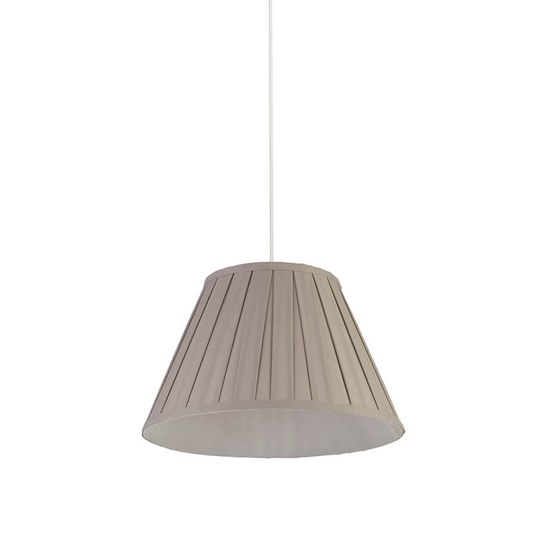 Pleated grey deals lamp shade