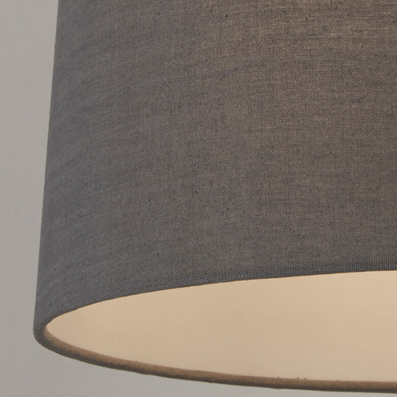 Grey drum deals lampshade 40cm