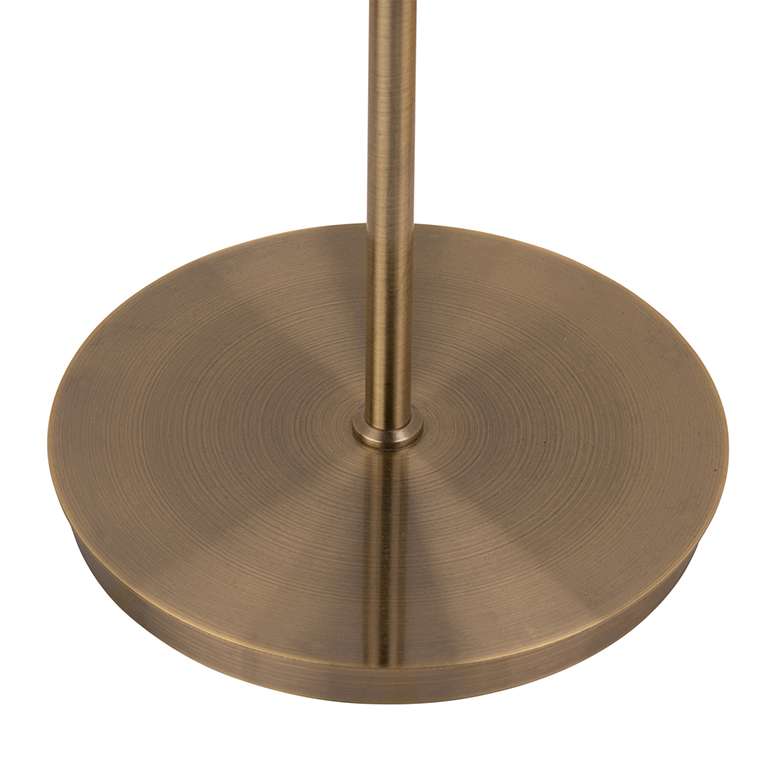 Cantilever floor clearance lamp brass