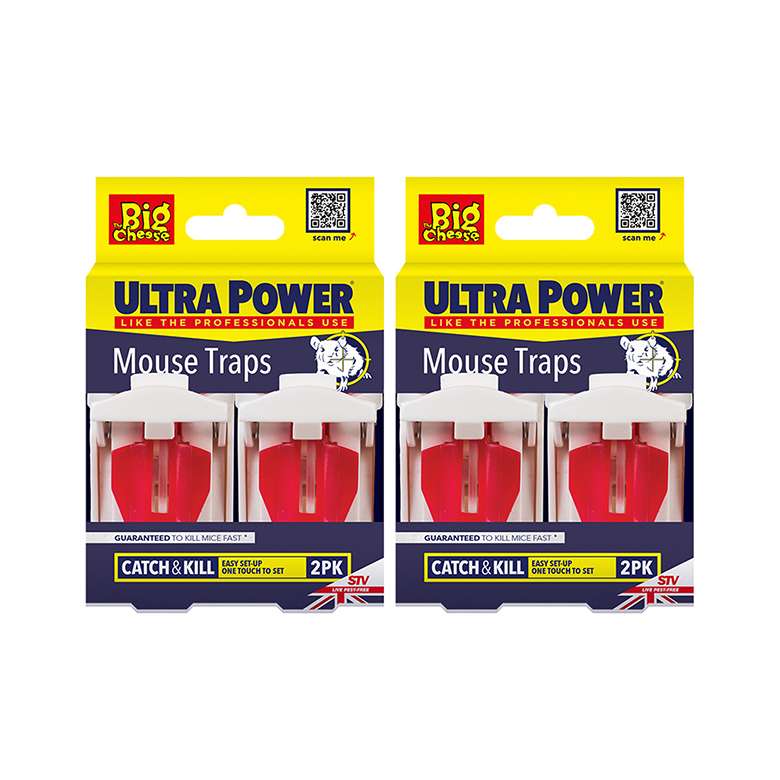 Big Cheese Baited Mouse Traps Twin Pack