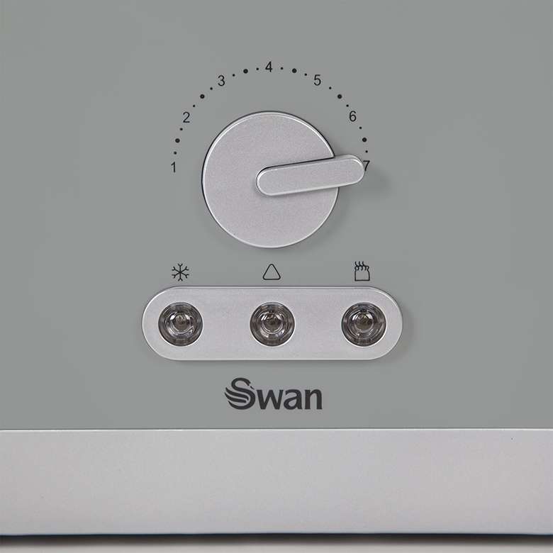 Swan 4 Slice Long Slot Toaster - Grey