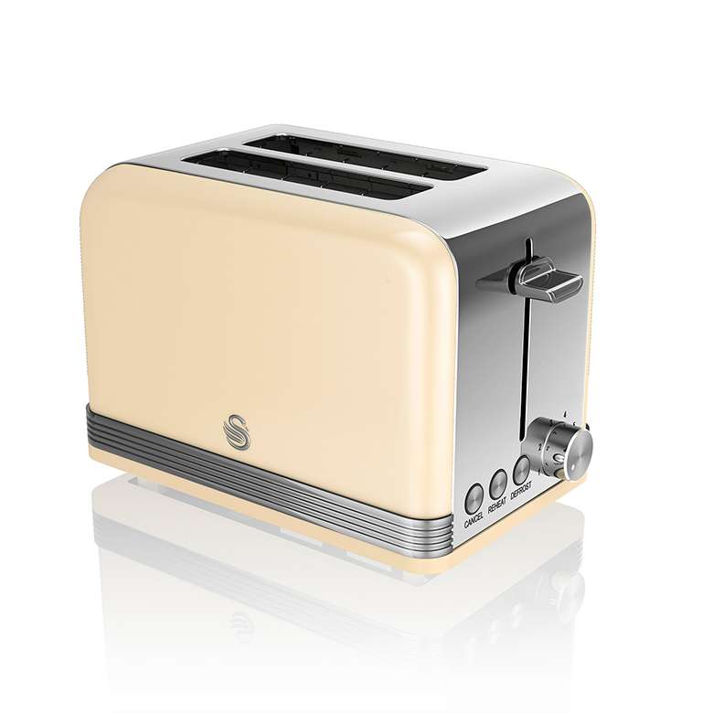 2 slice toaster top cream