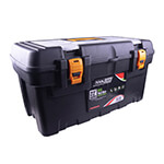 Hyper Tough 22-inch Toolbox, Plastic Tool and Hardware Storage, Black 