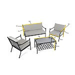 Steel sofa on sale chair price